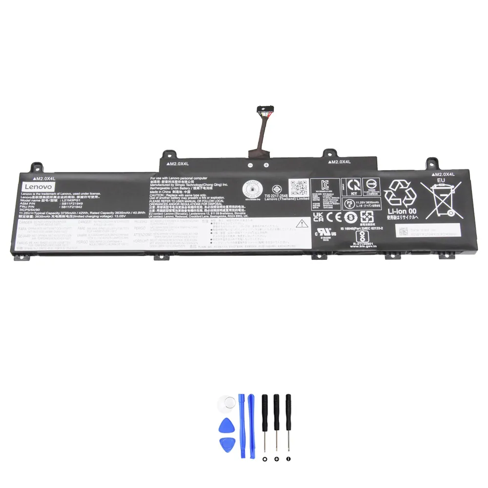 Lenovo L21M3PG1 accu (batterij) 42Wh