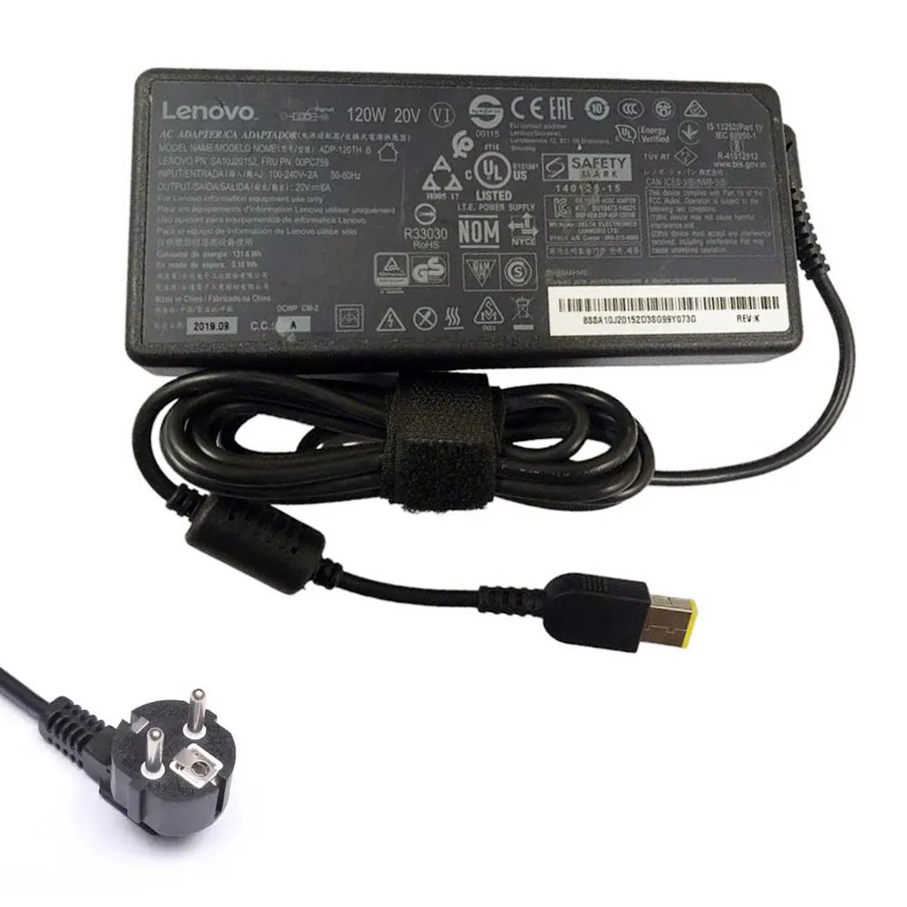 20V 6A 120W Lenovo oplader netadapter Slim Tip stekker