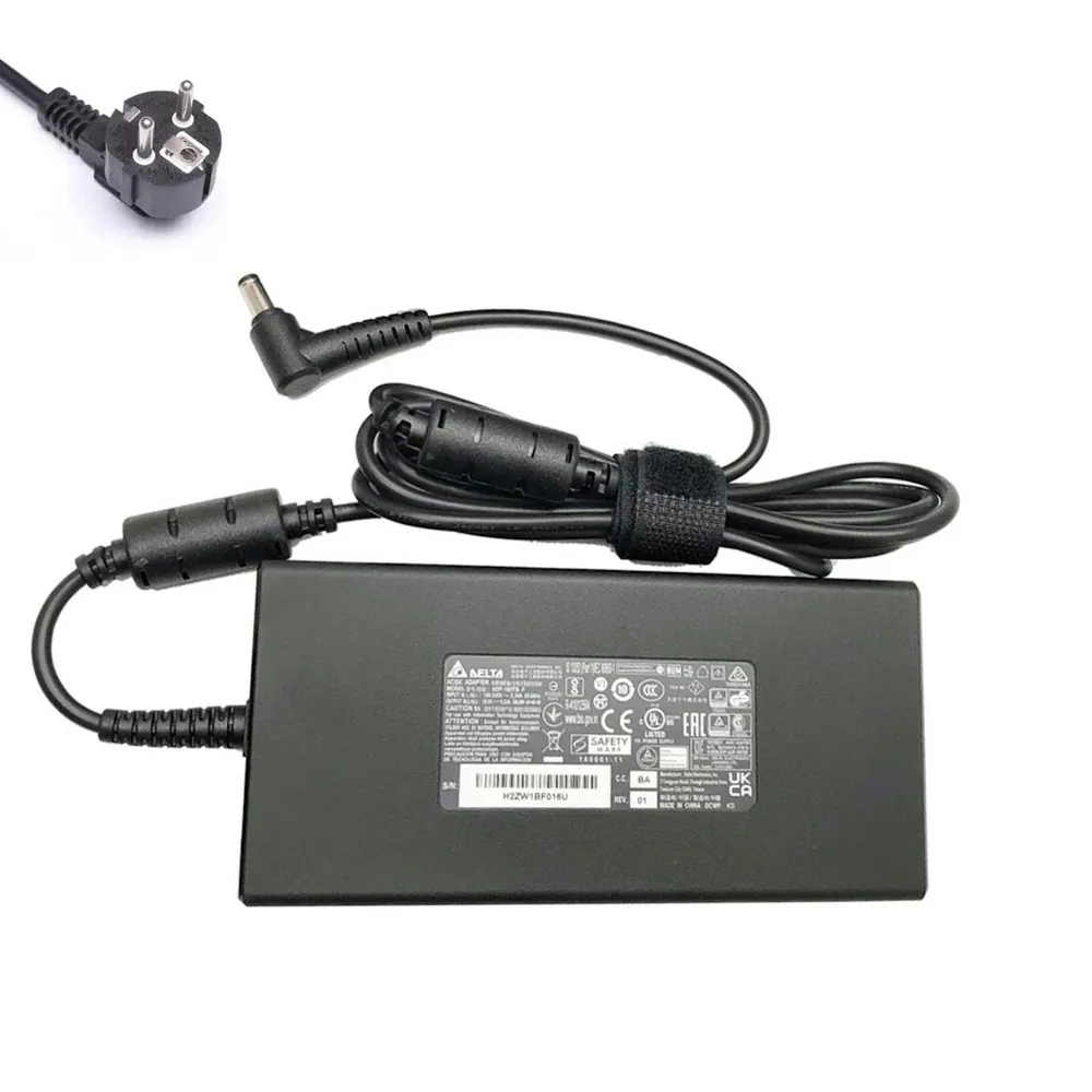 19,5V 9,23A 180W MSI oplader netadapter 5,5mm 2,5mm stekker