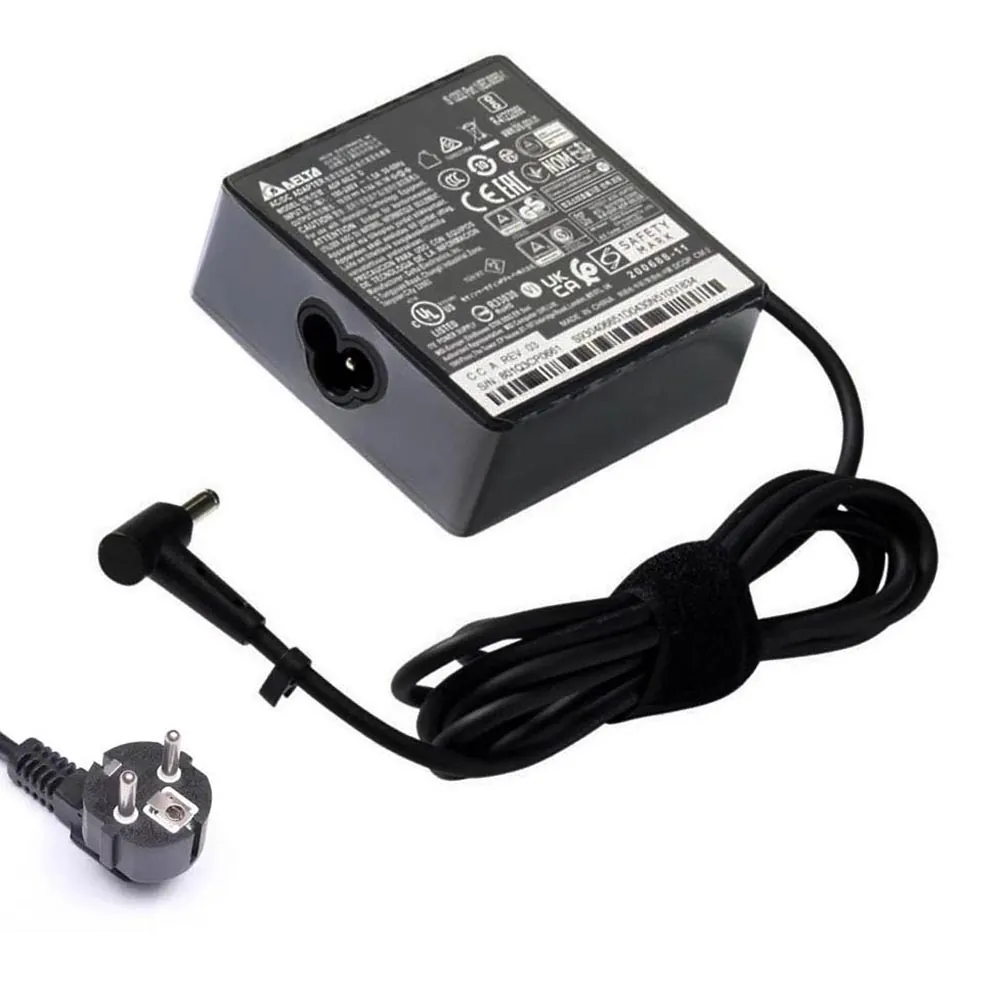 19V 4,74A 90W MSI oplader netadapter 4,5mm 3,0mm stekker