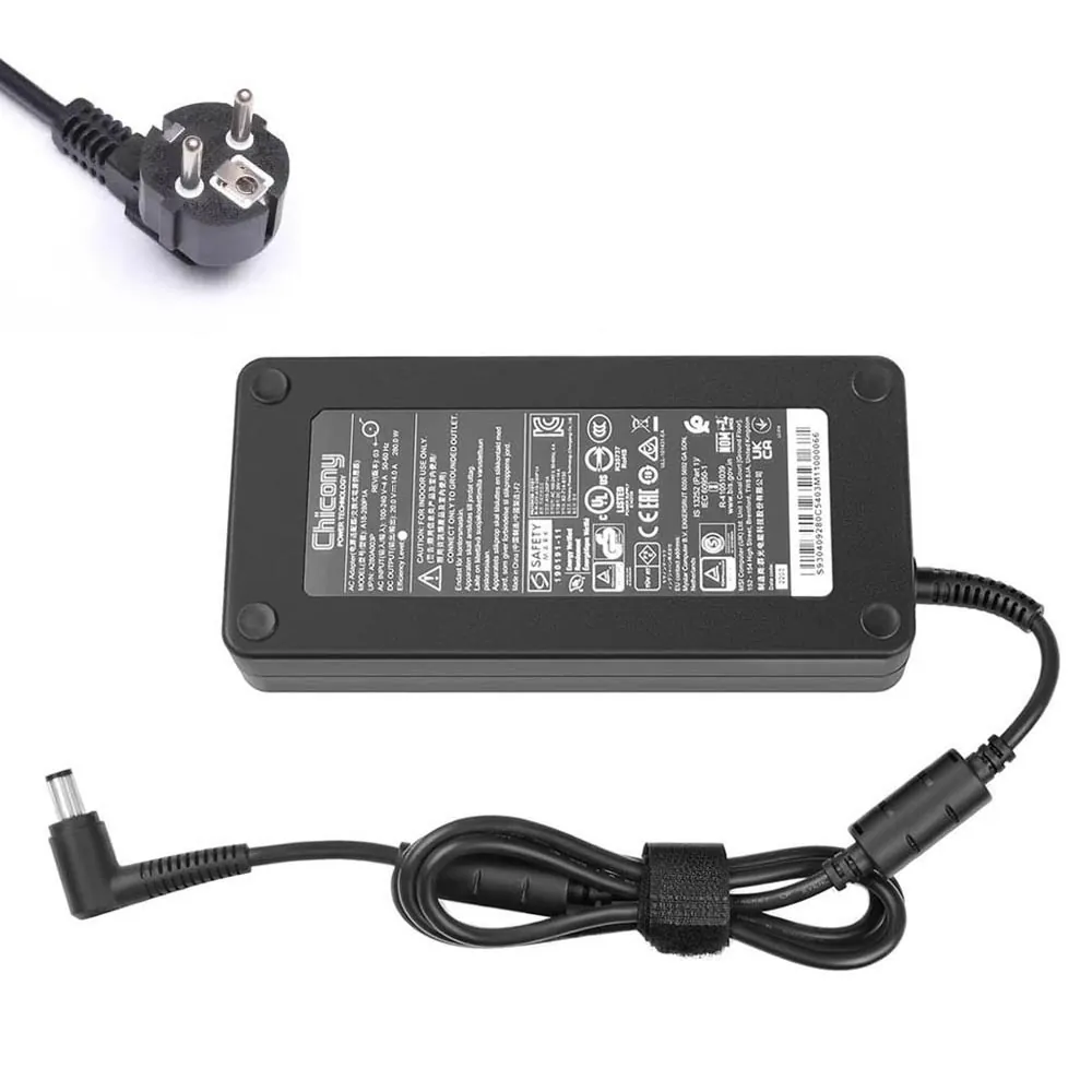 20V 14A 280W MSI oplader netadapter 7,4mm 5,0mm stekker
