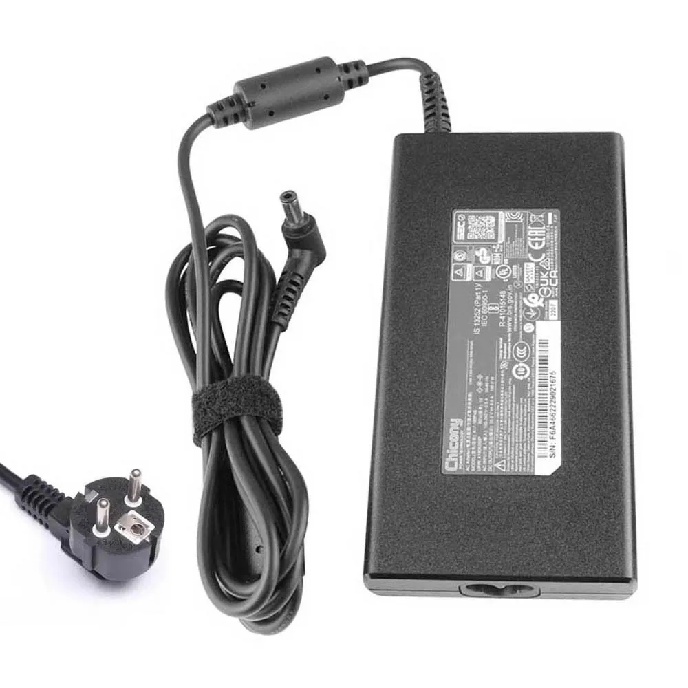 20V 9A 180W MSI oplader netadapter 5,5mm 2,5mm stekker