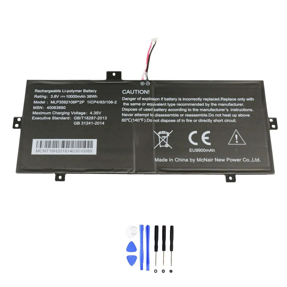 Medion MLP3592106P-2P accu (batterij) 38Wh