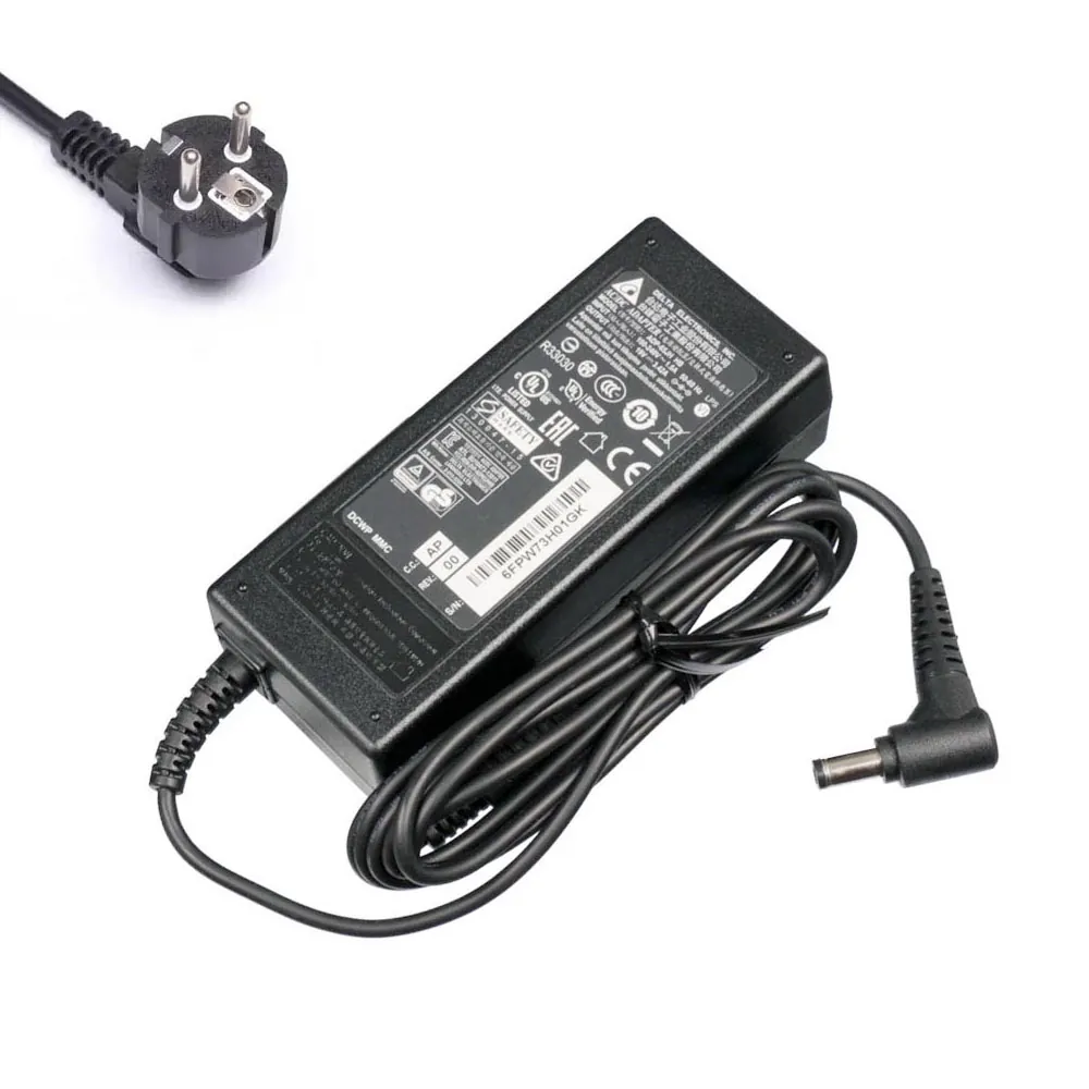 19V 3,42A 65W Medion oplader netadapter 5,5mm 2,5mm stekker