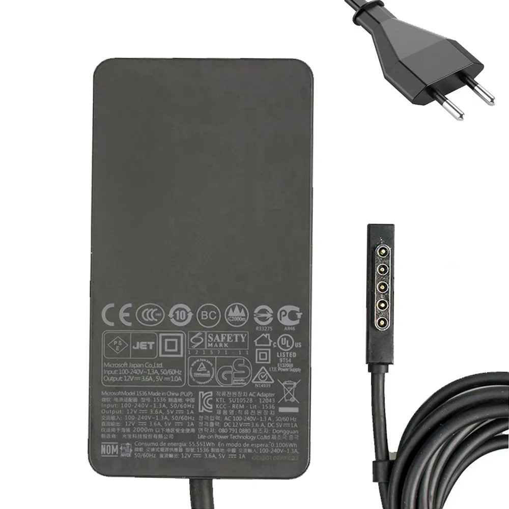 12V 3,6A 48W Microsoft 5Pin oplader netadapter