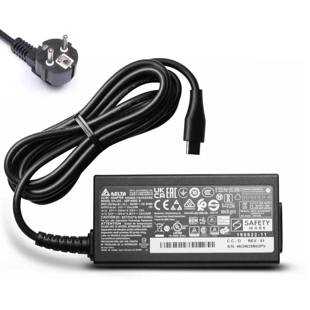 20V 2,25A 45W Microsoft（Delta）USB-C oplader netadapter