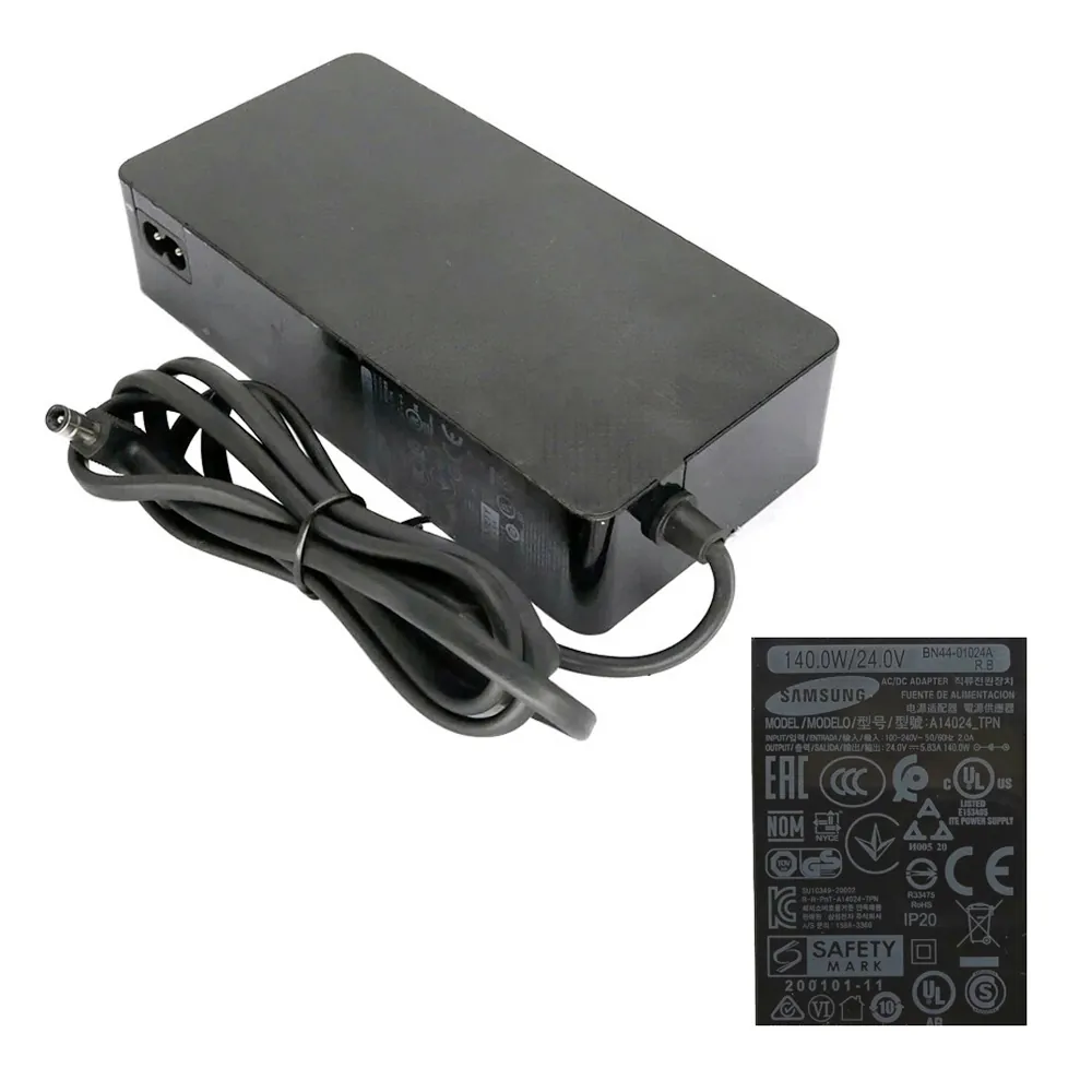 24V 5,83A 140W Samsung Monitor/TV oplader netadapter 6,5mm 4,4mm stekker - Afbeelding 2