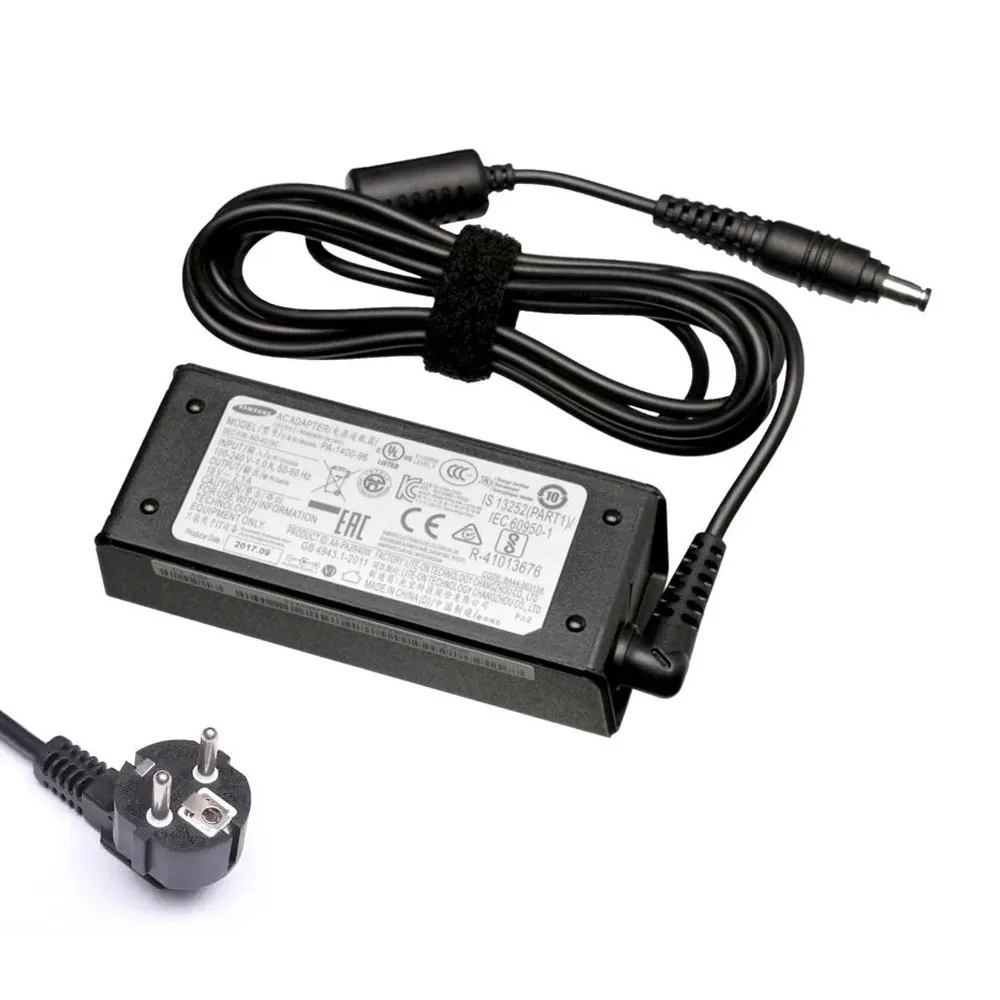 19V 2,1A 40W Samsung oplader netadapter 5,5mm 3,3mm stekker