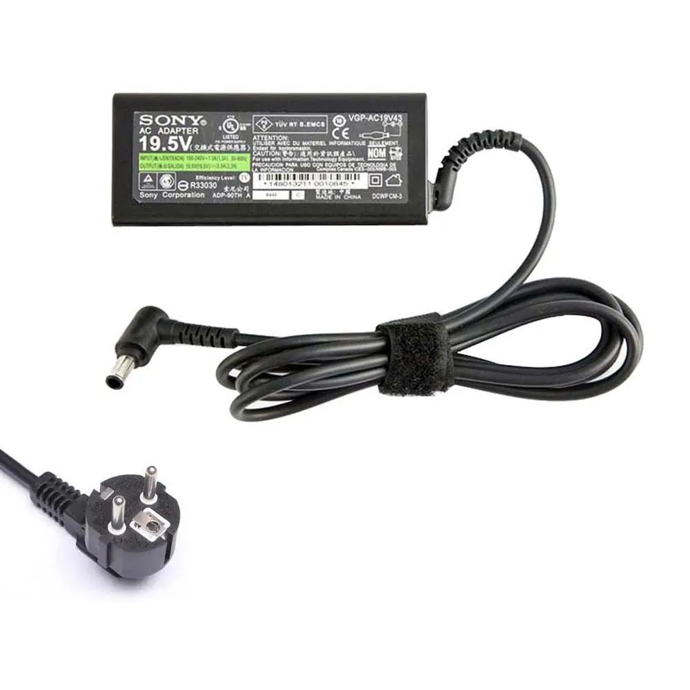 19,5V 3,3A 65W Sony oplader netadapter 6,5mm 4,4mm stekker
