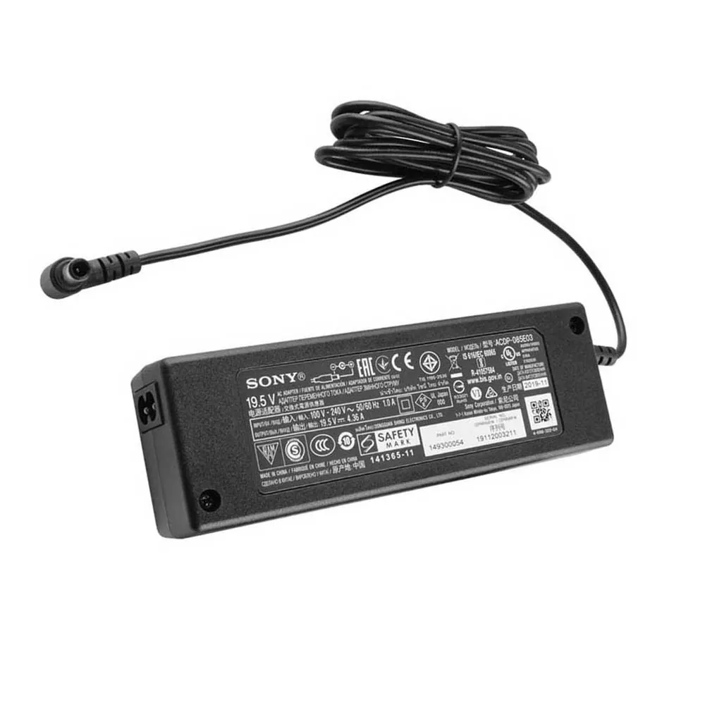 19,5V 4,36A 85W Sony TV oplader netadapter 6,5mm 4,4mm stekker