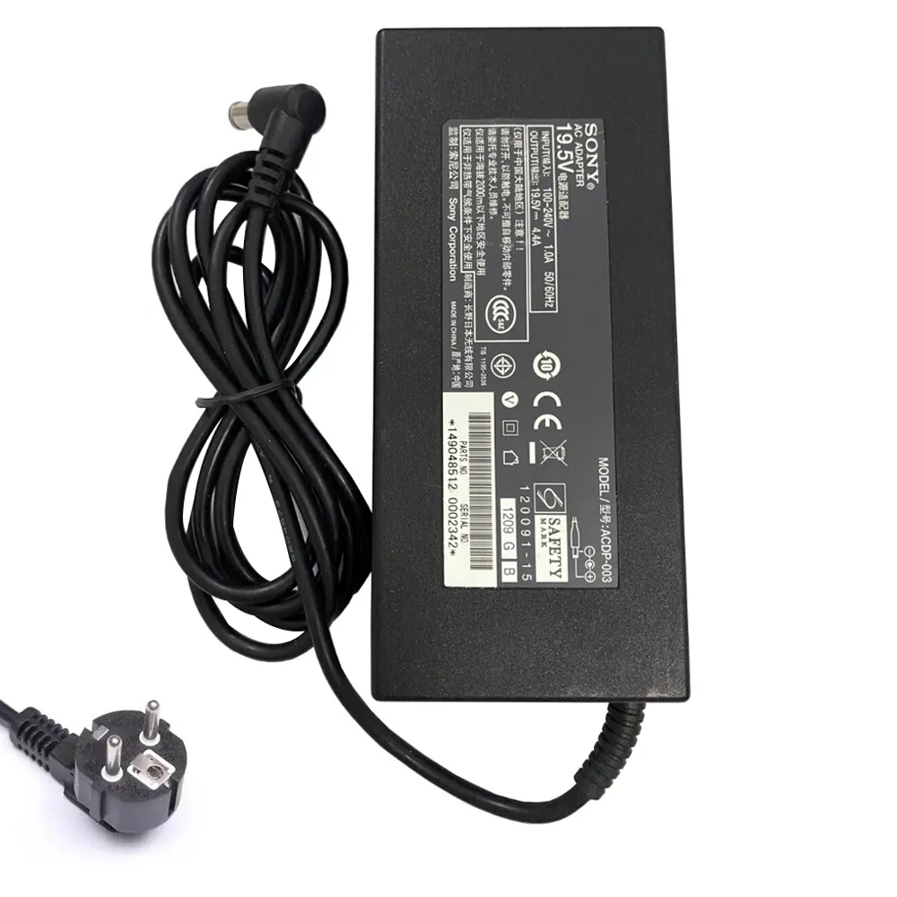 19,5V 4,4A 85W Sony TV oplader netadapter 6,5mm 4,4mm stekker