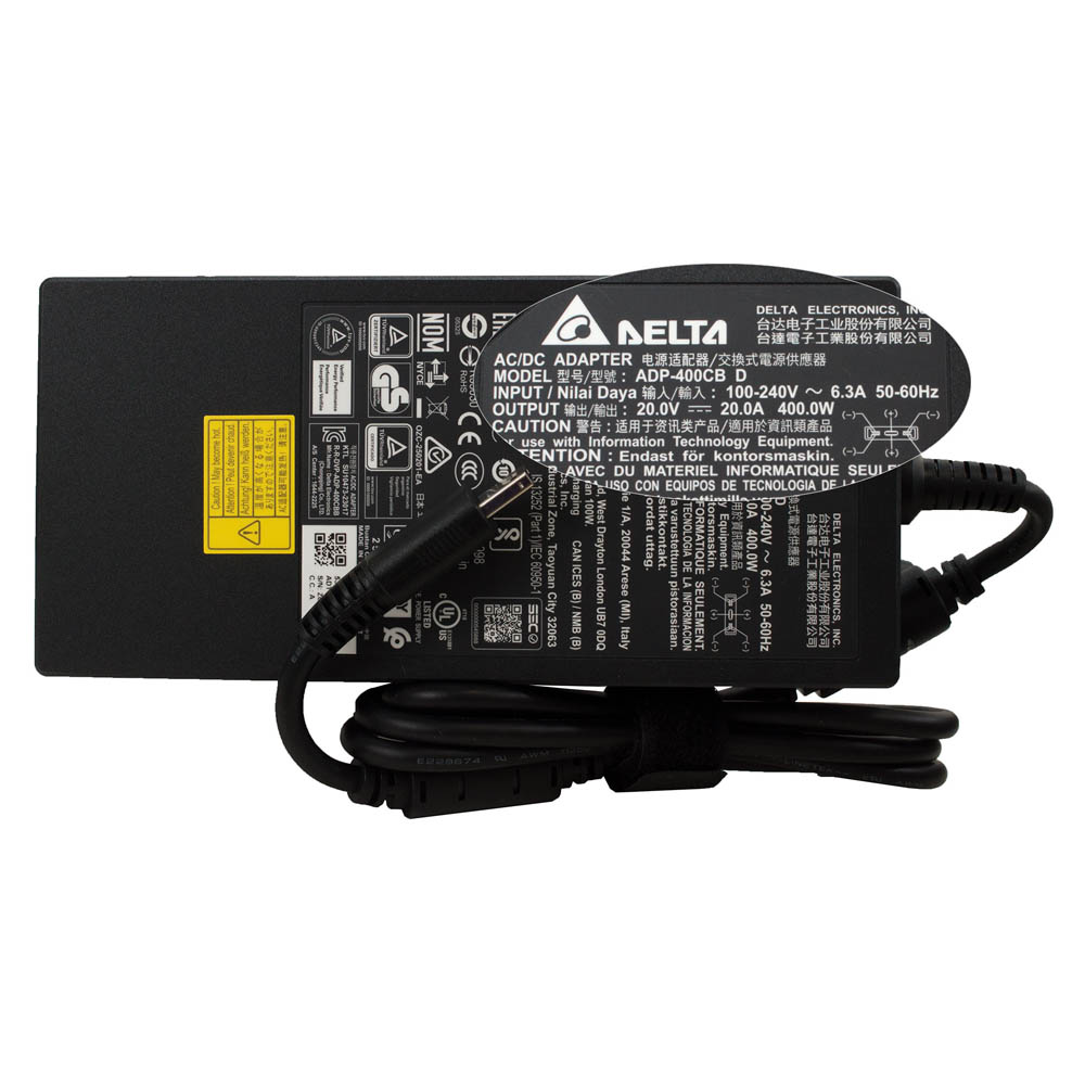20V 20A 400W Acer(Delta) oplader netadapter met rechthoekige stekker - Afbeelding 2