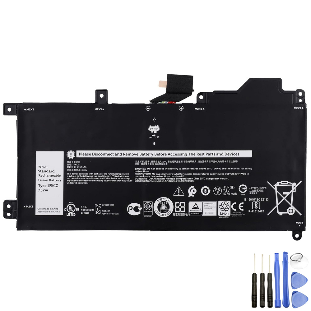 Vervanging voor Dell 1FKCC accu (batterij) 38Wh