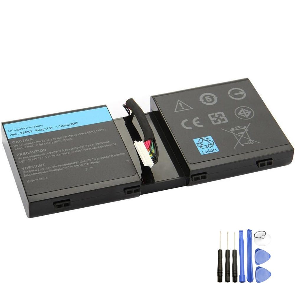Vervanging voor Dell 2F8K3 accu (batterij) 86Wh