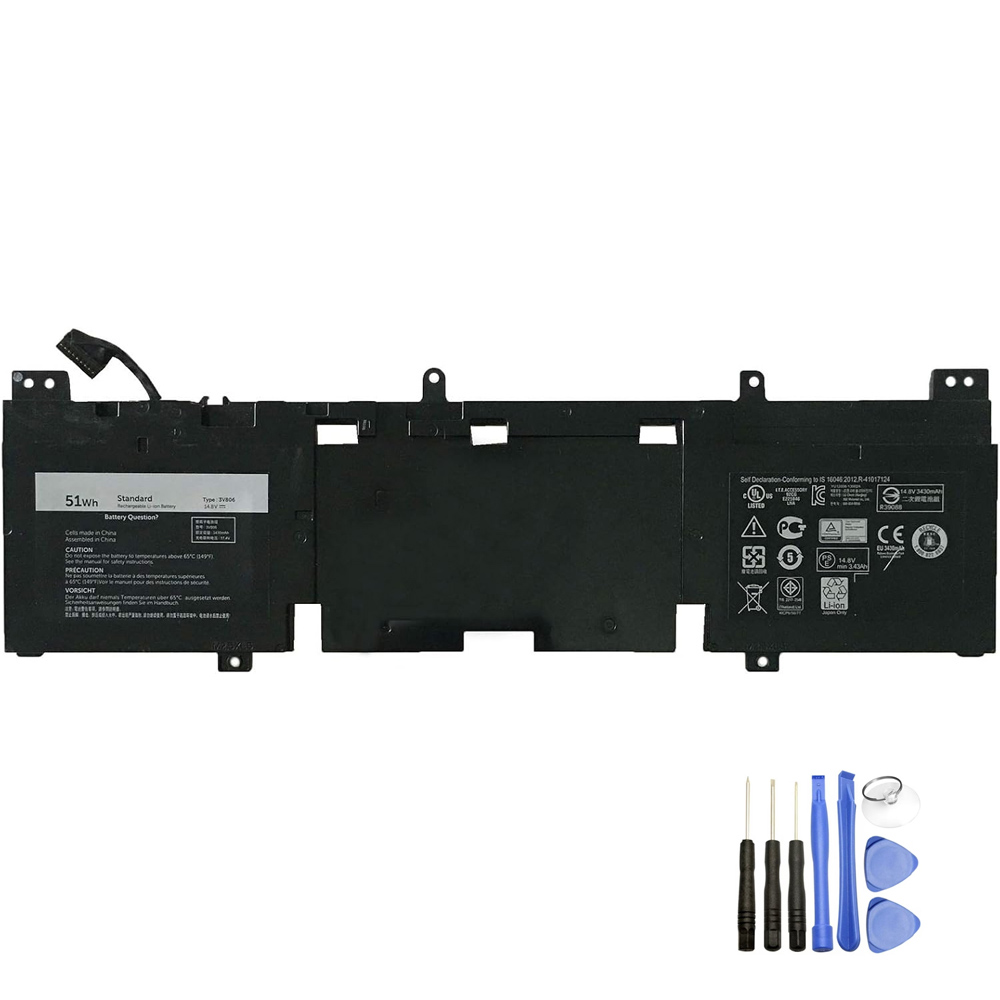 Vervanging voor Dell 3V806 accu (batterij) 51Wh