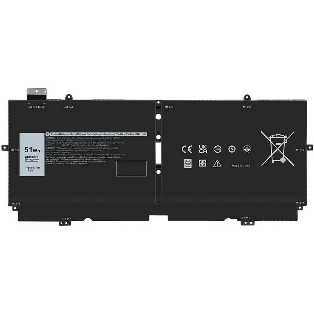Vervanging voor Dell 52TWH accu (batterij) 51Wh