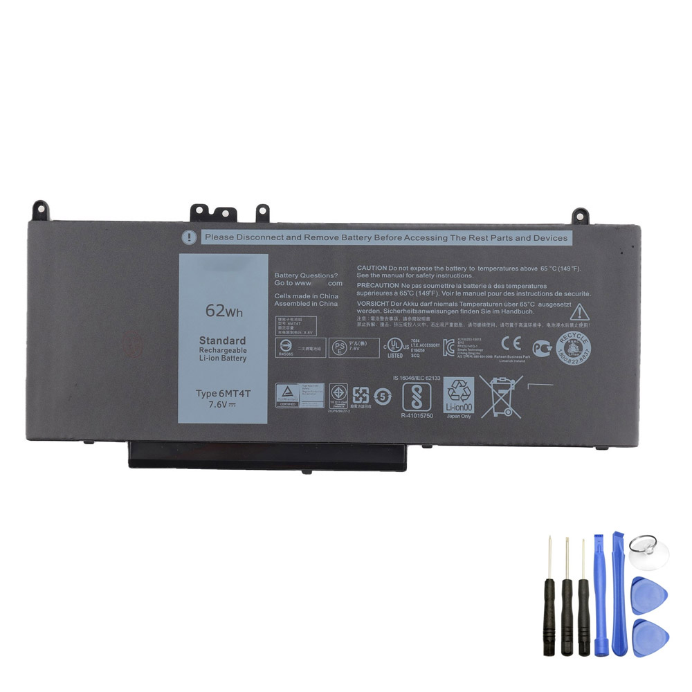 Vervanging voor Dell 6MT4T accu (batterij) 62Wh
