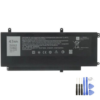 Vervanging voor Dell D2VF9 accu (batterij) 43Wh