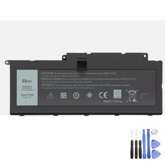 Vervanging voor Dell F7HVR accu (batterij) 58Wh