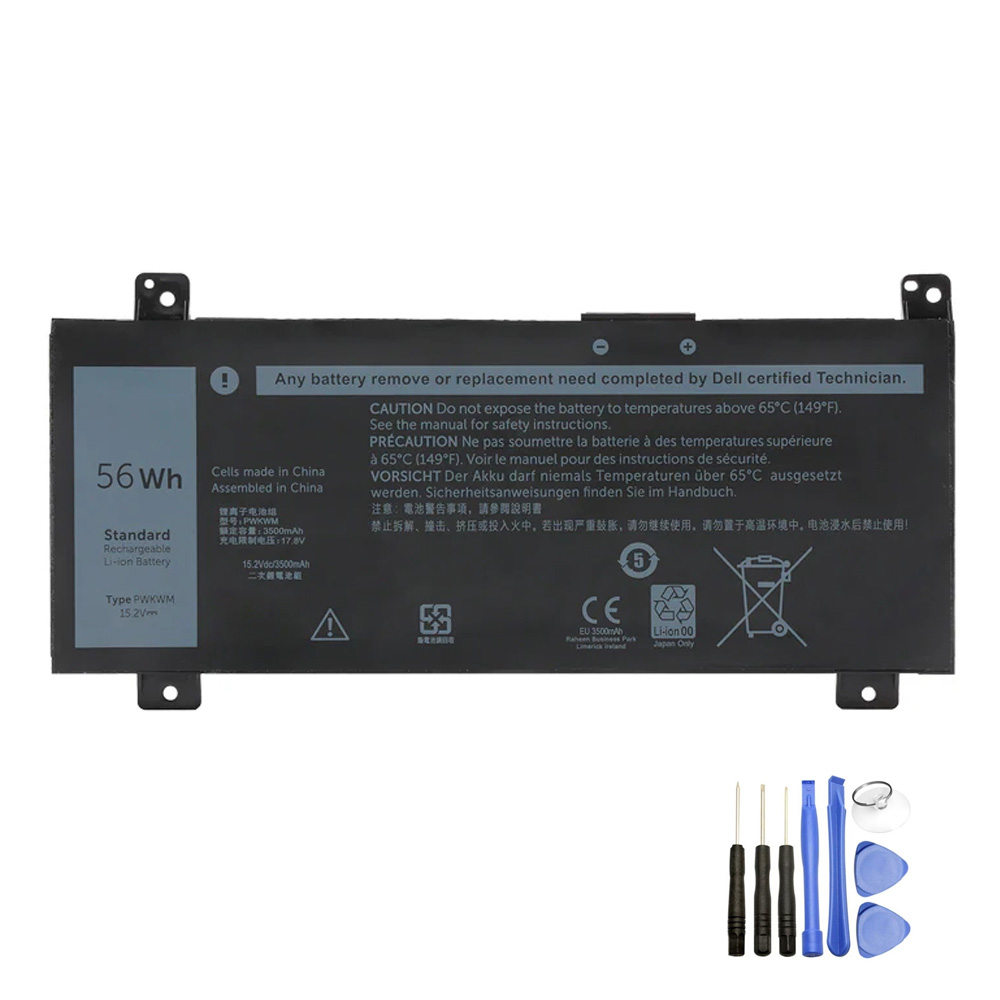 Vervanging voor Dell PWKWM accu (batterij) 56Wh