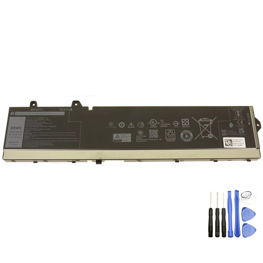Vervanging voor Dell RCVVT accu (batterij) 83Wh