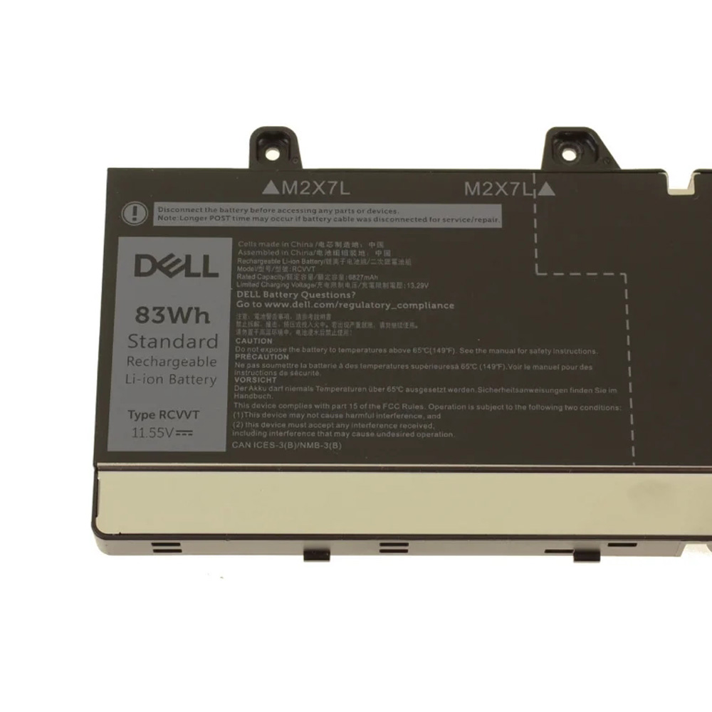 Vervanging voor Dell RCVVT accu (batterij) 83Wh - Afbeelding 3