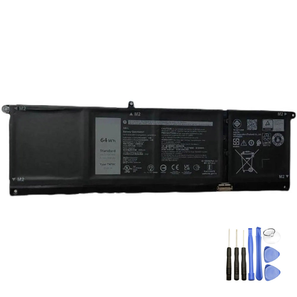 Vervanging voor Dell TN70C accu (batterij) 64Wh