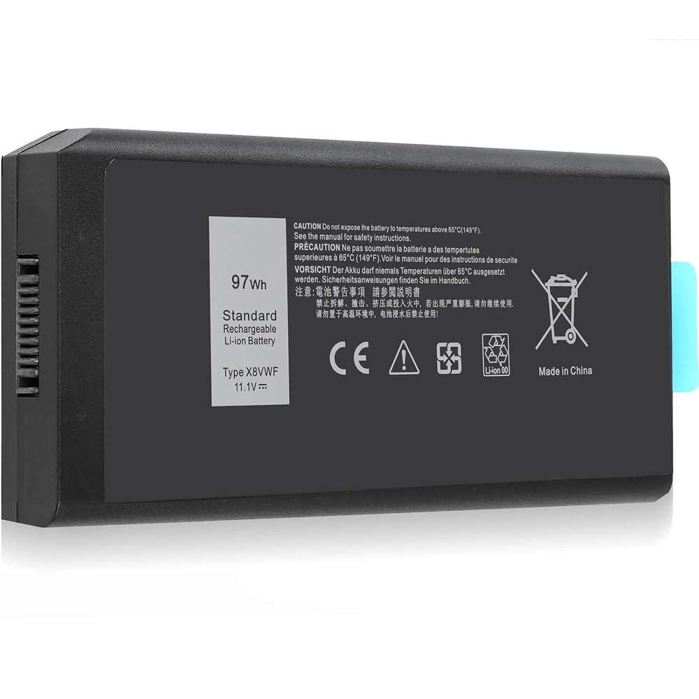 Vervanging voor Dell X8VWF accu (batterij) 97Wh