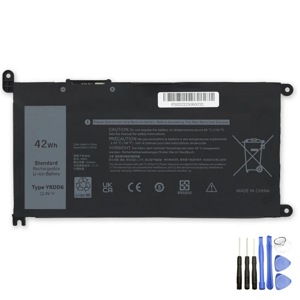 Vervanging voor Dell YRDD6 accu (batterij) 42Wh